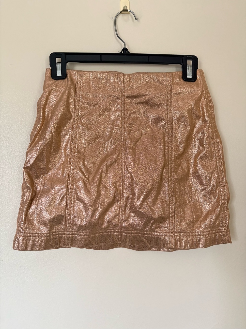 wild fable Metallic Gold Mini Skirt Size 2